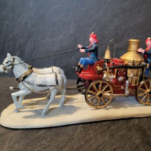 Brandweerkar met paarden