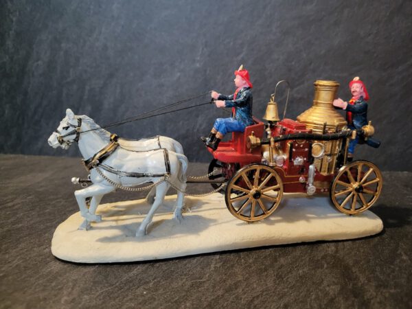 Brandweerkar met paarden