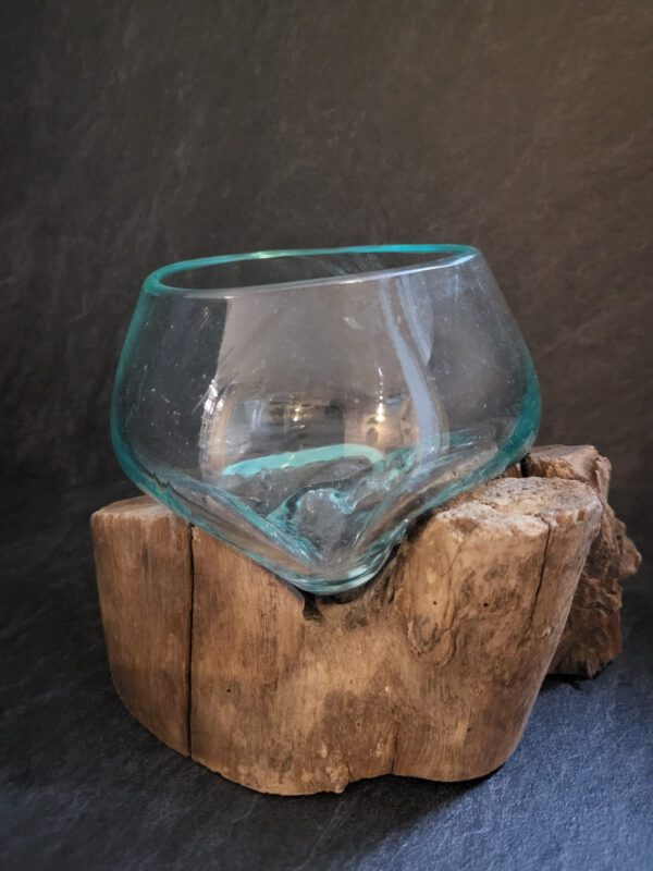 Glas op hout - medium kom - Afbeelding 3