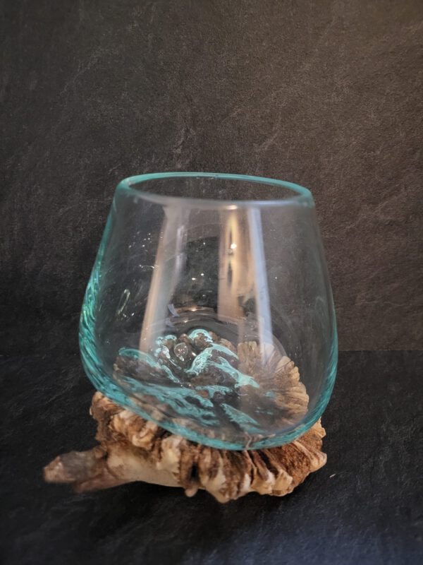 Glas op hout Rare parasite wood - Afbeelding 4