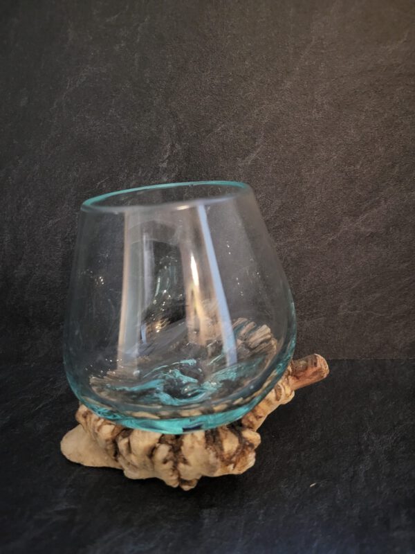 Glas op hout Rare parasite wood - Afbeelding 2