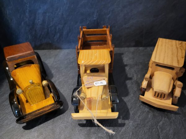 Houten auto set