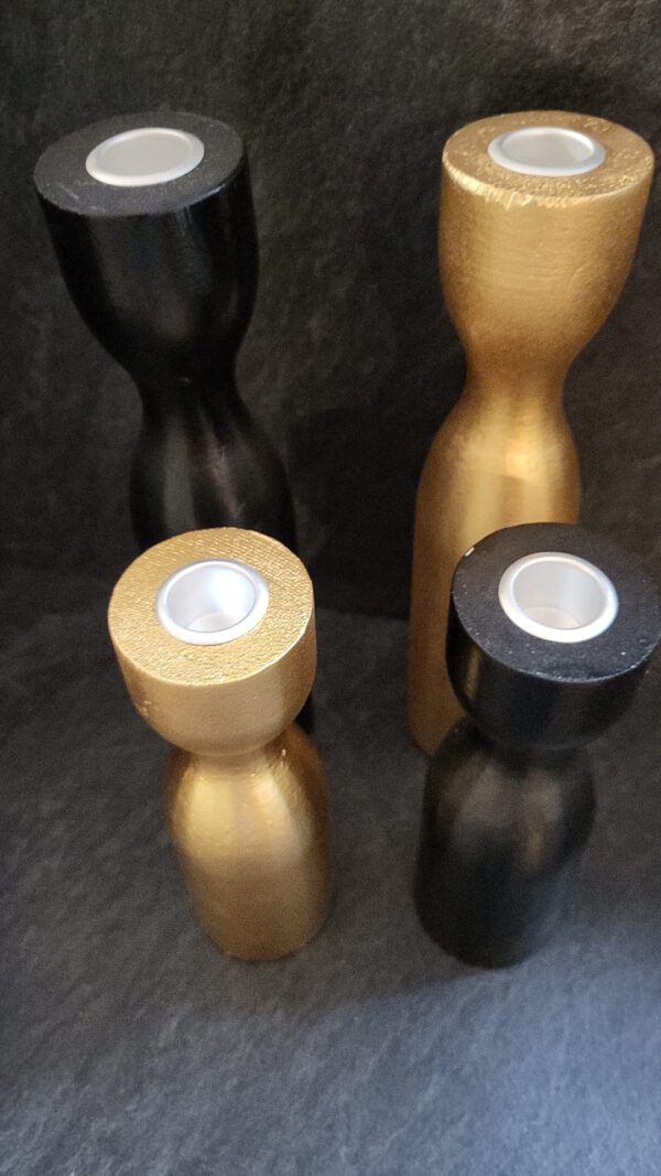 Houten kandelaar klein - Afbeelding 4