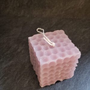 Kaars vierkant roze