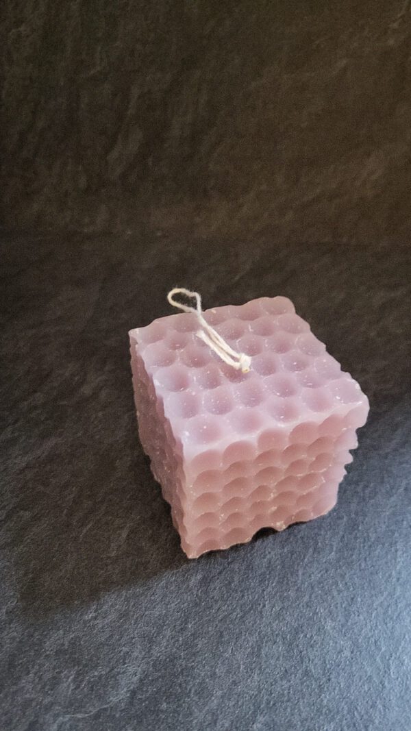 Kaars vierkant roze