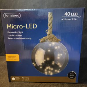 Led bol aan touw 20cm